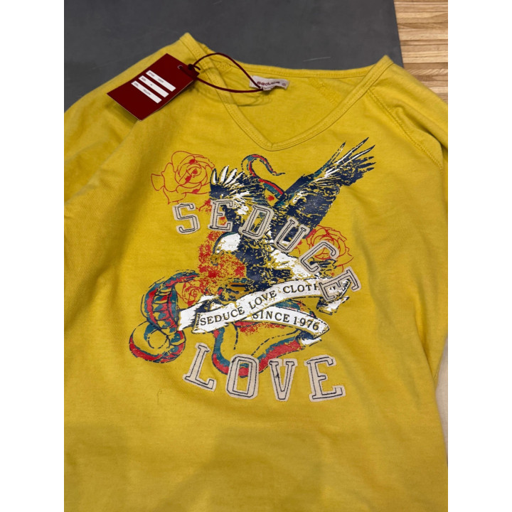 Vintage koszulka typu ed hardy audigier print tattoo swag y2k indie sleaze
