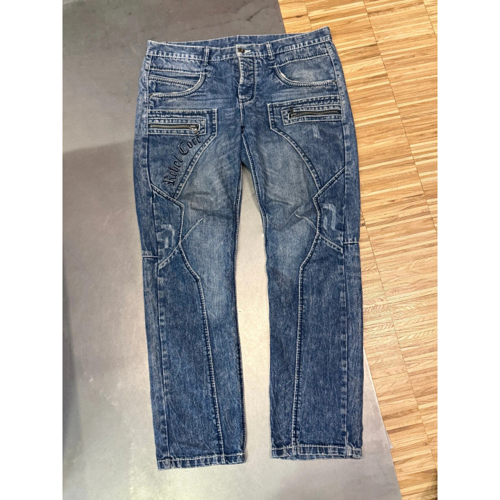 Vintage spodnie jeansowe fat stitch swag retro y2k indie sleaze saga drip