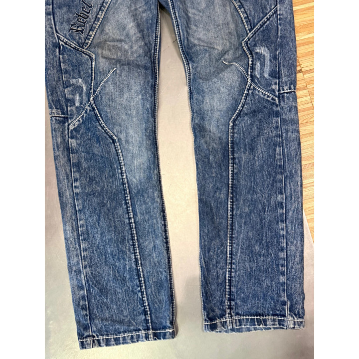 Vintage spodnie jeansowe fat stitch swag retro y2k indie sleaze saga drip