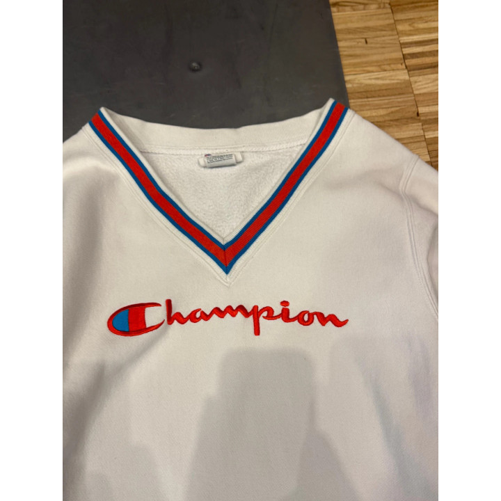 Champion bluza vintage v-neck swag y2k retro streetwear crewneck hoodie
