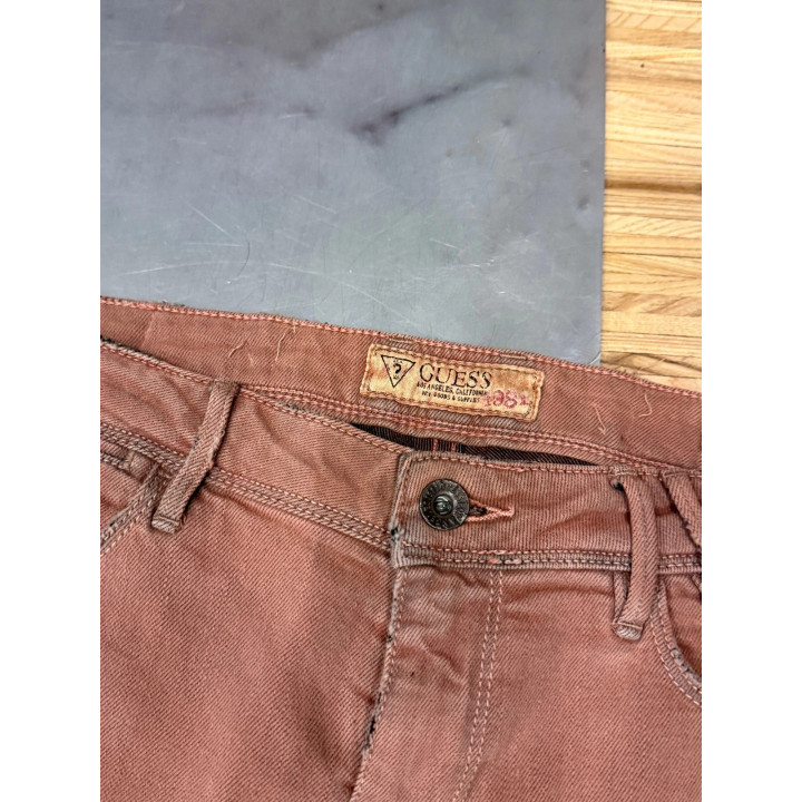 Guess Jeansy slim skinny y2k logo swag indie sleaze overdyed high end designer