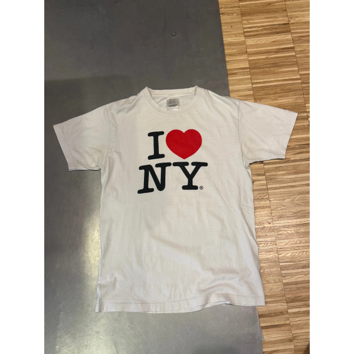 I Love NY New York vintage koszulka z nadrukiem retro souvenir funny swag slim