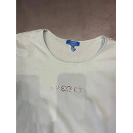 Escada Vintage t-shirt koszulka z kryształkami wysadzana y2k indie sleaze slim