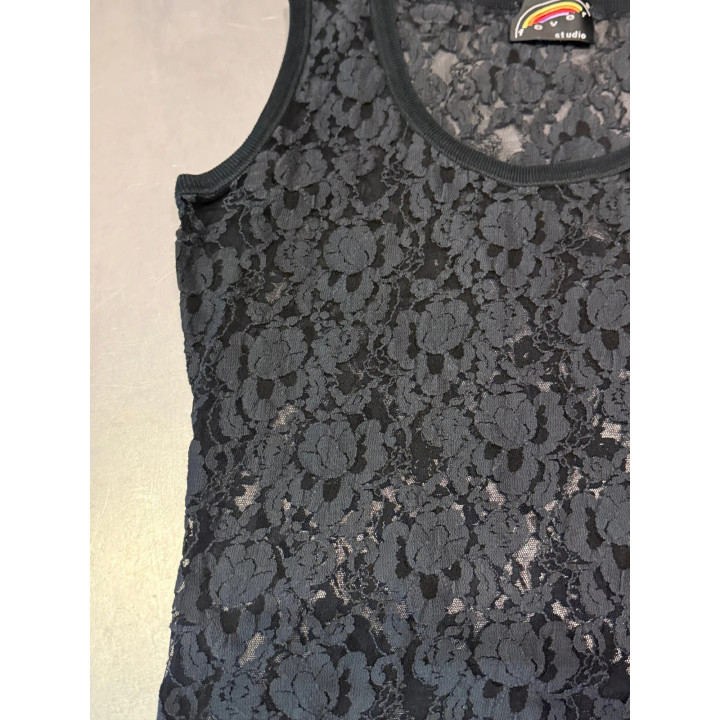 Fever studio mesh top made in italy high end designer swag tank top
