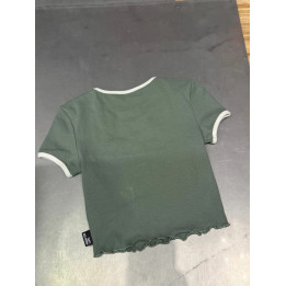 Von Dutch vintage baby tee ringer prazkoany crop top y2k tattoo swag drip