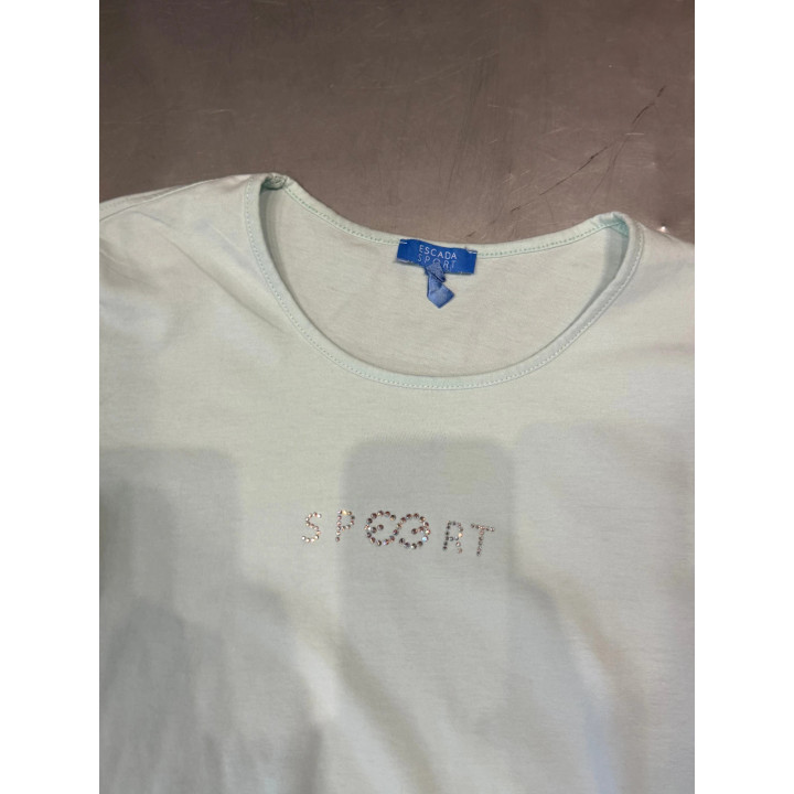 Escada Vintage t-shirt koszulka z kryształkami wysadzana y2k indie sleaze slim